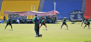 Pakistani players break sweat ahead of encounter with England Pakistani players break sweat ahead of encounter with England