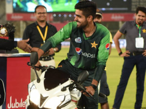 Babar Azam unlikely to take his motorbike back home