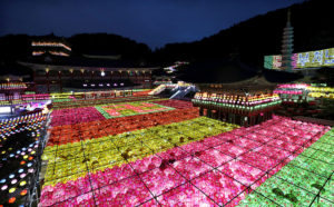 Lanterns in port city