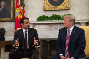 Trump welcomes Qatari Emir in from the cold