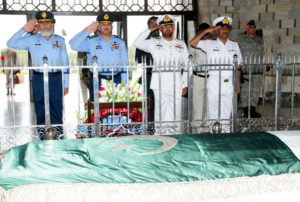 PAF chief pays homage to Quaid-i-Azam Mohammad Ali Jinnah
