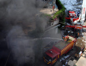 Fire at production unit of Waves factory