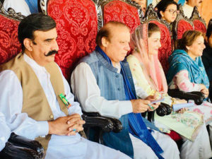 Nawaz Sharif asks people to end his disqualification through vote Nawaz Sharif asks people to end his disqualification through vote