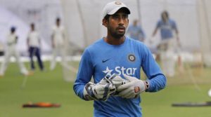 India's Saha doubtful for Afghanistan test