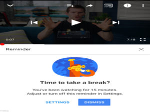 YouTube can now remind users to take break from watching videos