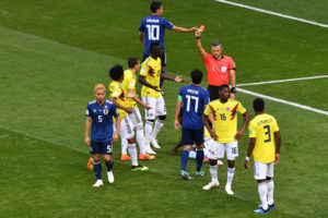Colombia's Sanchez gets first red card of World Cup