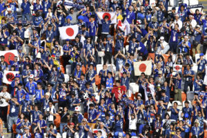 Boozy Japan fans go wild after shock World Cup win