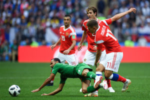 Russia out class Saudi Arabia in World Cup opener