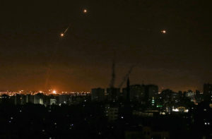 Saudi air defences intercept missiles above capital