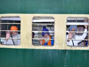 Sikh Yatrees leave for India