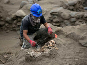 Archaeologists unearth 56 skeletons of children sacrificed in ritual