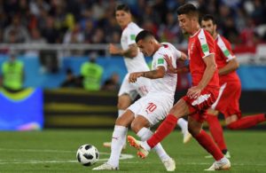 Switzerland beat Serbia to join Brazil in Group E qualification contention