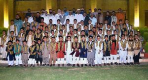 Sindh Governor hosts iftar party for occupants of local orphanage