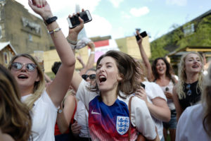 England's first World Cup semi-final since 1990 attracts few fans England's first World Cup semi-final since 1990 attracts few fans