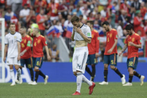 World Cup Live: Russia beat on penalties against Spain