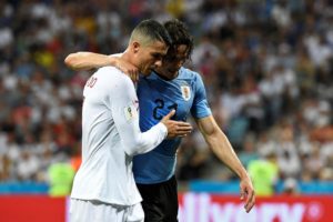 Uruguay beat Cristiano Ronaldo's Portugal in World Cup last 16