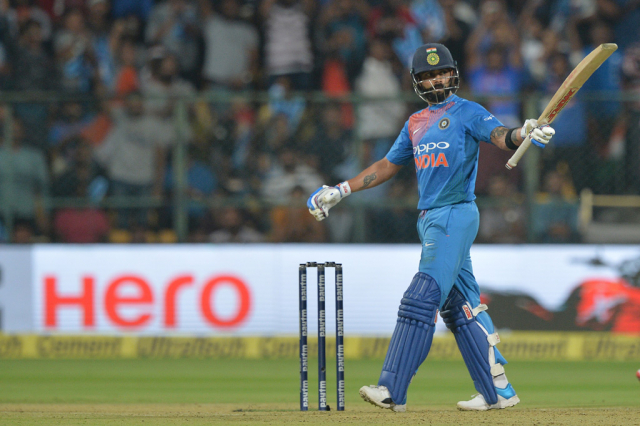 Kohli's 72 fires India to 190-4 in second T20 Kohli's 72 fires India to 190-4 in second T20