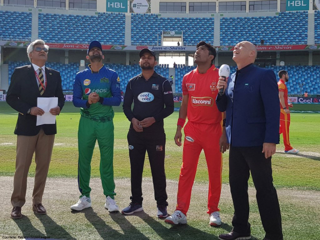 PSL4: Multan Sultans field against Islamabad United PSL4: Multan Sultans field against Islamabad United