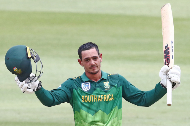 De Kock breaks century barrier to set Sri Lanka tough chase De Kock breaks century barrier to set Sri Lanka tough chase