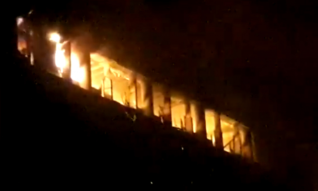 Fire erupts inside FTC building on Shara e Faisal